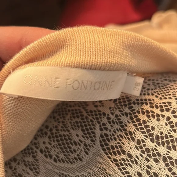 COPY - Ciline Ruffle-Trim Button-Down Cardigan - Picture 5 of 6